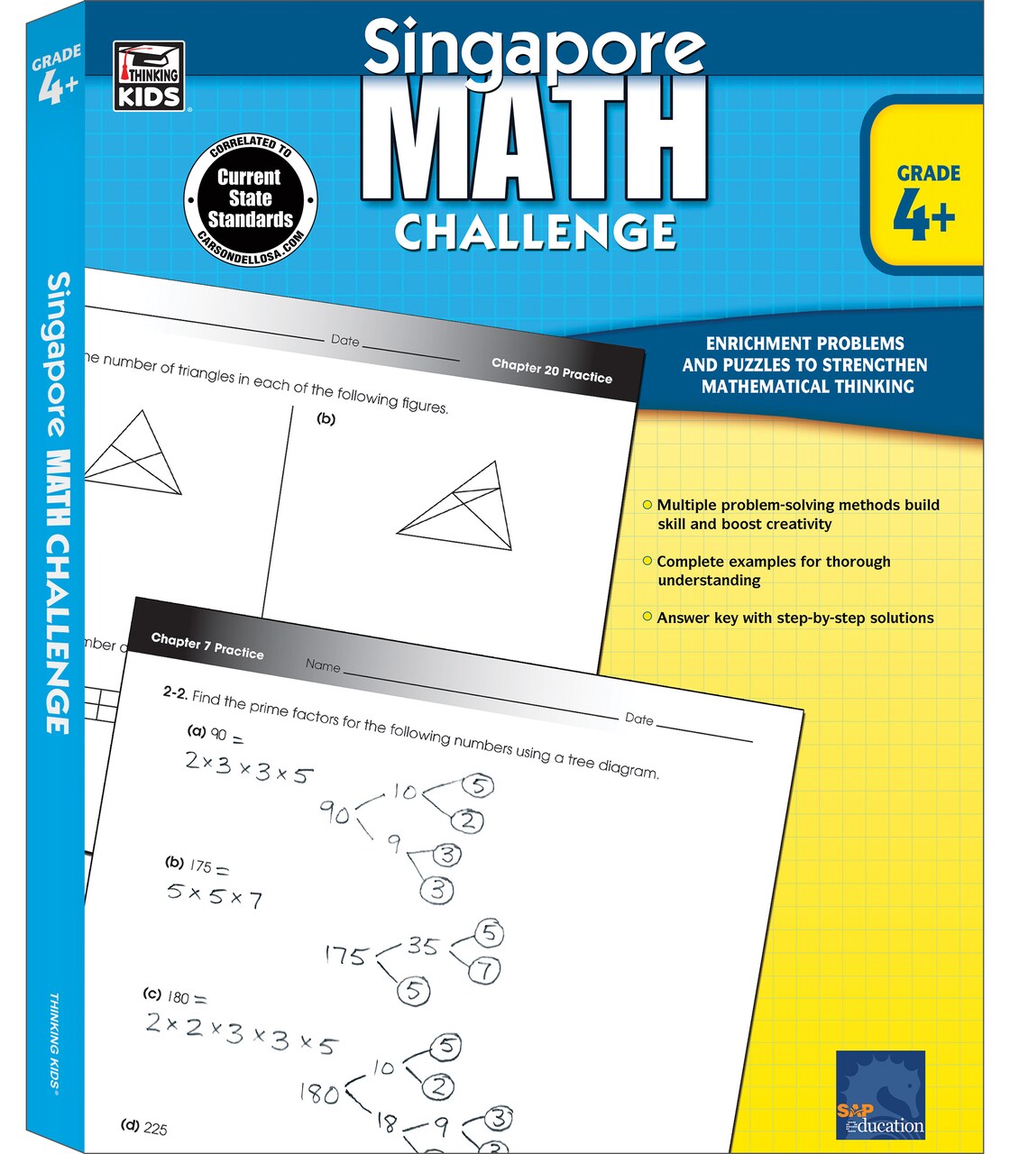 Singapore Math Challenge Word Problems 4th Grade Workbook, Addition, Subtraction, Multiplication, Division, and More Mathematics, Common Core Classroom or Homeschool Curriculum